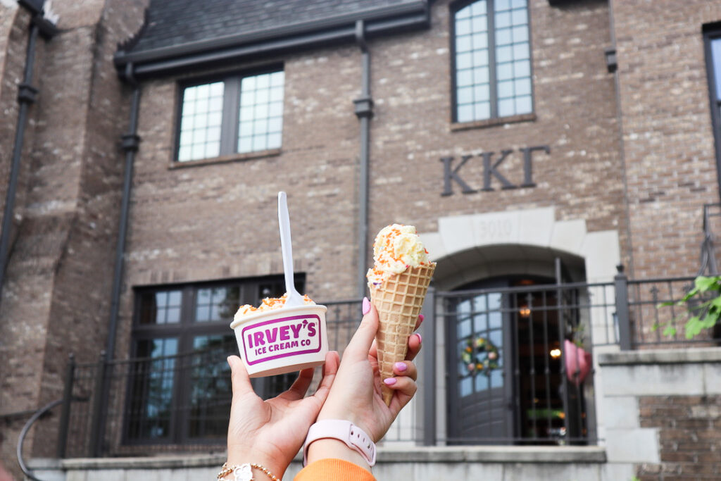 Irveys Serves UT Sorority Vendor Ice Cream Truck